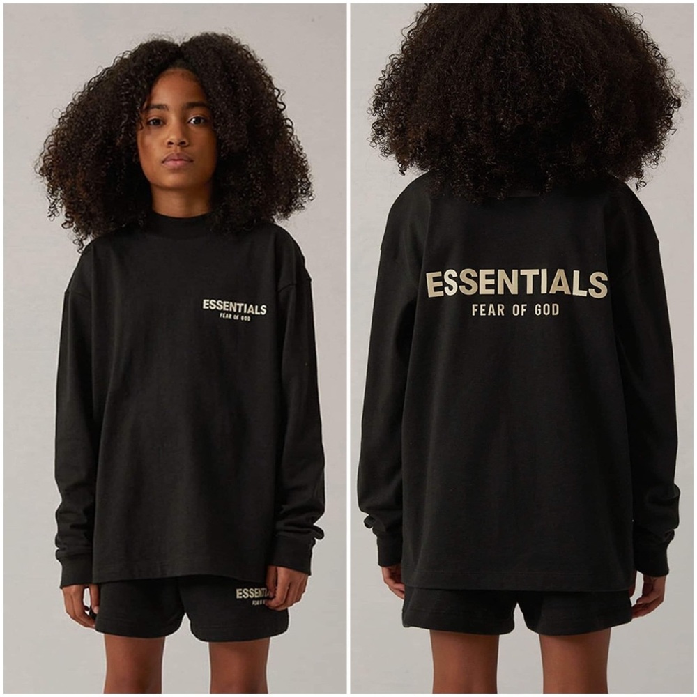 Fear Of God Essentials Kids Long Sleeve T-Shirt - Big Kids Size XXL